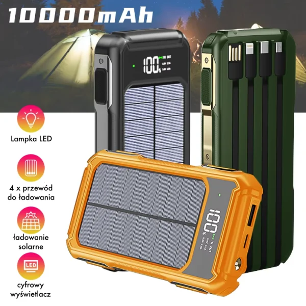 Power Bank z Panelem Słonecznym 10000 mAh - obrazek 2